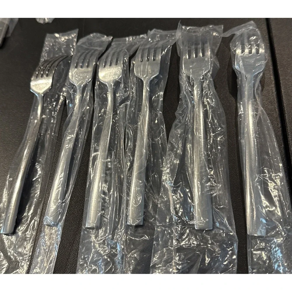 Reed & Barton Cole Dinner Fork Forks 18/10 Stainless Steel Flatware Set Of 6 NEW